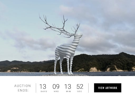 Kohei Nawa’s Public Art “White Deer (Oshika)” Original Data Converted to NFT and Aiming to Donate the Public Art to Ishinomaki-City