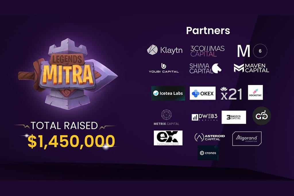 Legends of Mitra Announces $1.45 Million Fundraising Backed by Leading GameFi Investors 