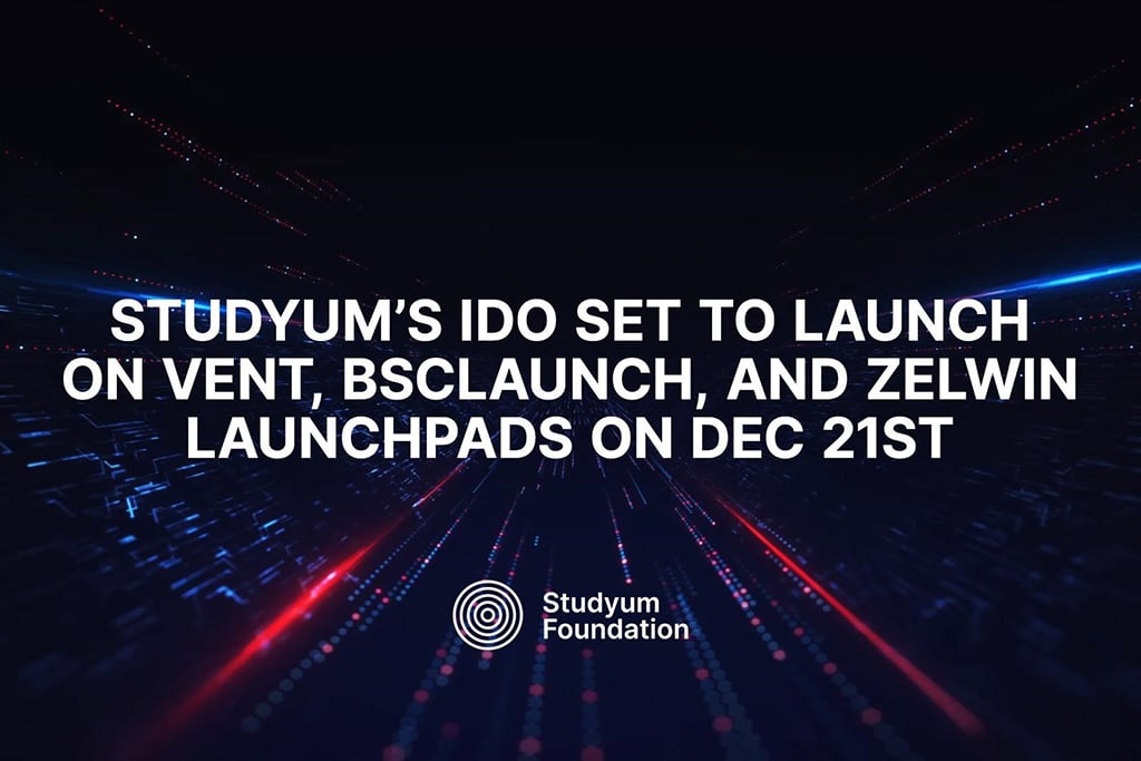 Studyum’s IDO Set to Launch on VENT, BSClaunch, and Zelwin Launchpads on Dec 21st
