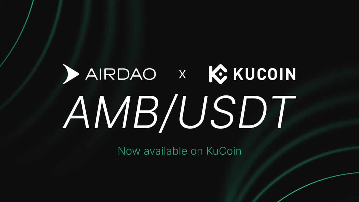 KuCoin Lists AirDAO’s $AMB Token with a $USDT Pair