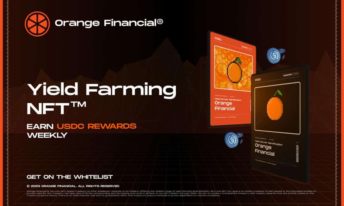 Orange Financial to Launch Innovative Yield Farming Treasury – Stablecoin Rewards for NFT Holders