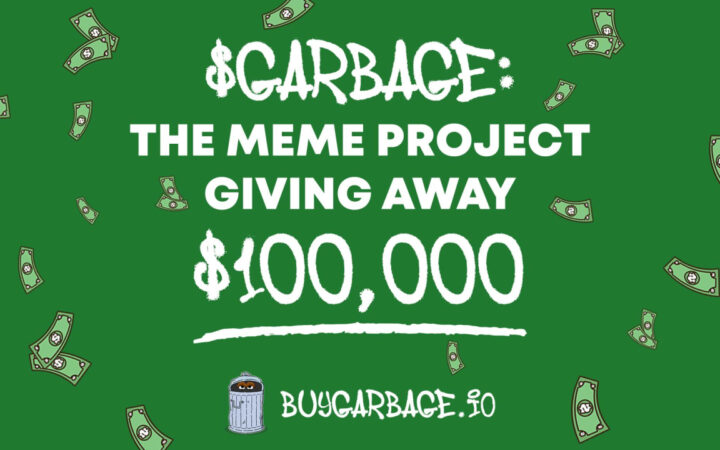 Memecoin Project $Garbage Aims to Launch a $100,000 Giveaway