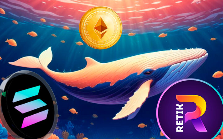 Crypto Whale With Big Appetite Moves $1,500,000 USDT into Ethereum (ETH), Solana (SOL), and New Project Retik Finance (RETIK) That Skyrocketed 2000% in a Day