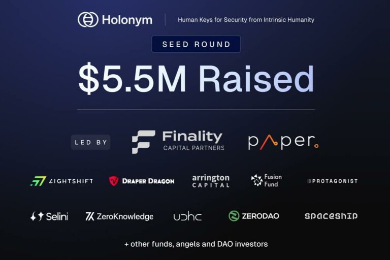 Holonym Foundation Emerges with $5.5 Million Seed Funding to Provide Global Digital Personhood with Human Keys