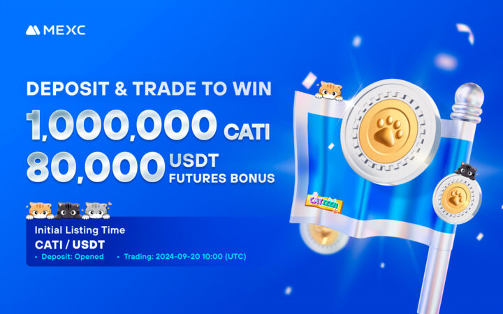 MEXC First to Launch CATI Spot and Futures Trading. Share a Prize Pool of 1,000,000 CATI and 80,000 USDT in Futures Bonuses!