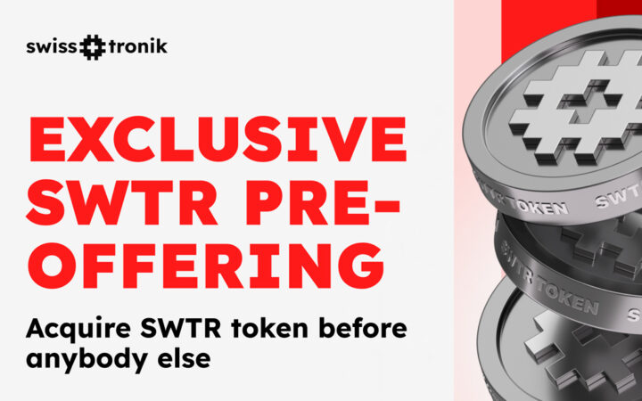 Swisstronik Announces Exclusive Pre-Offering of its Utility Token: SWTR