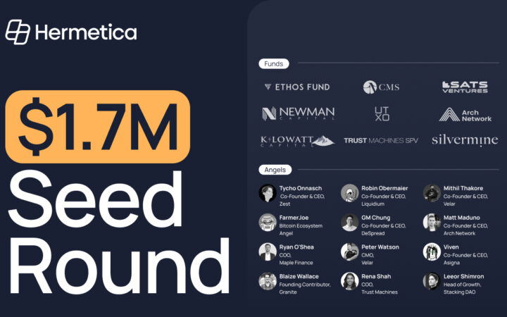 Hermetica Secures $1.7 Million in Seed Funding, Accelerating Bitcoin DeFi with USDh