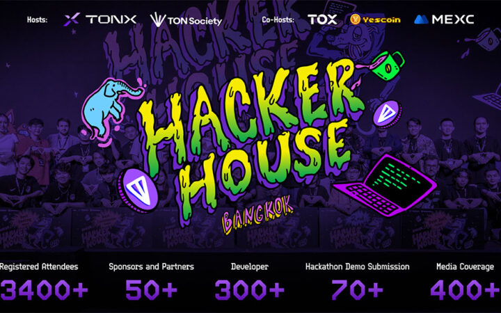 TON Hacker House Bangkok Draws 300+ Global Developers and 70+ Demo Submissions, Highlights the TON Ecosystem at Devcon Thailand, Powered by TONX