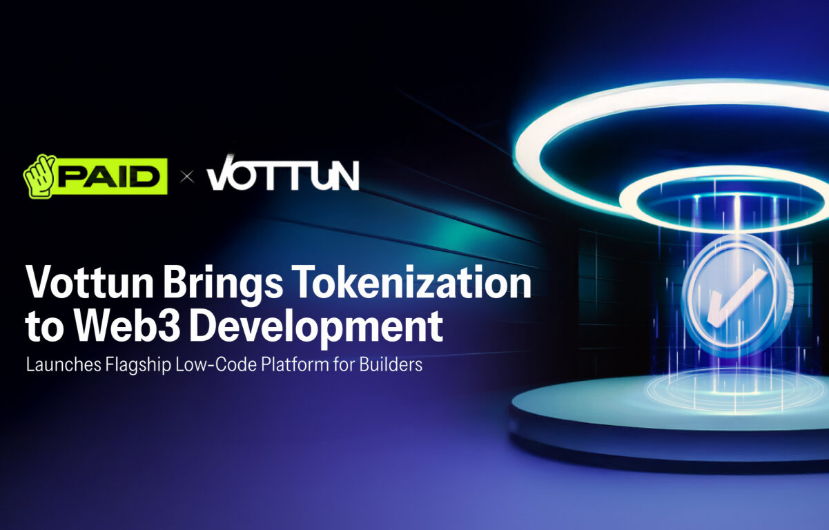 Vottun Brings Tokenization to Web3 Development; Launches Flagship Low-Code Platform for Builders