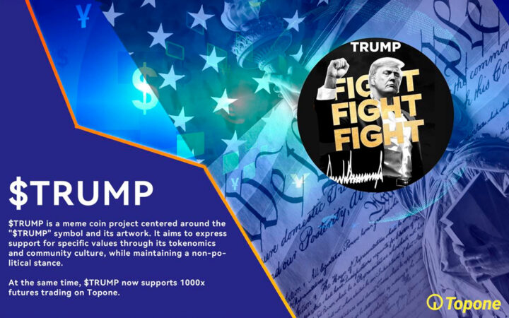 Topone Exchange Launches $TRUMP Futures with 1000x Leverage