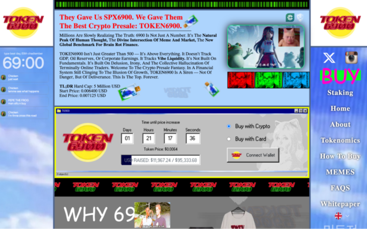 TOKEN6900 Presale Launches – Is This the Next SPX6900?