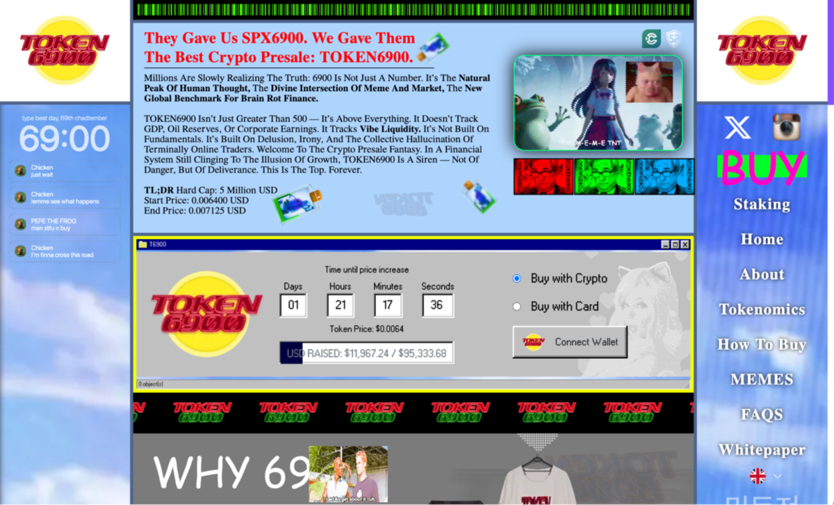 TOKEN6900 Presale Launches – Is This the Next SPX6900?