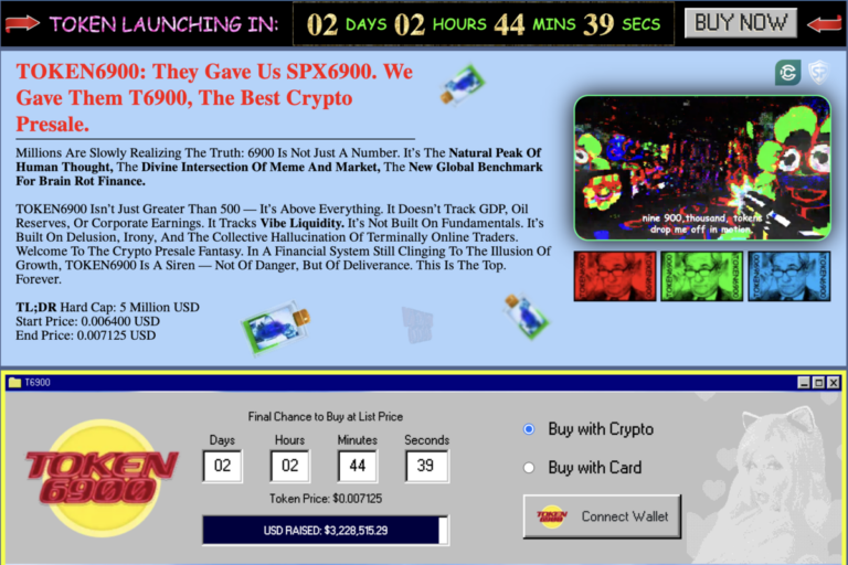 SPX6900 Rises 3% as TOKEN6900 Nears Presale Deadline with 10x Launch Potential