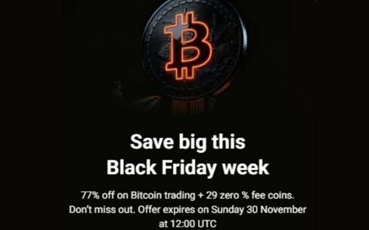 PrimeXBT Unveils Black Friday Sale with 77% Off Bitcoin Trading Fees