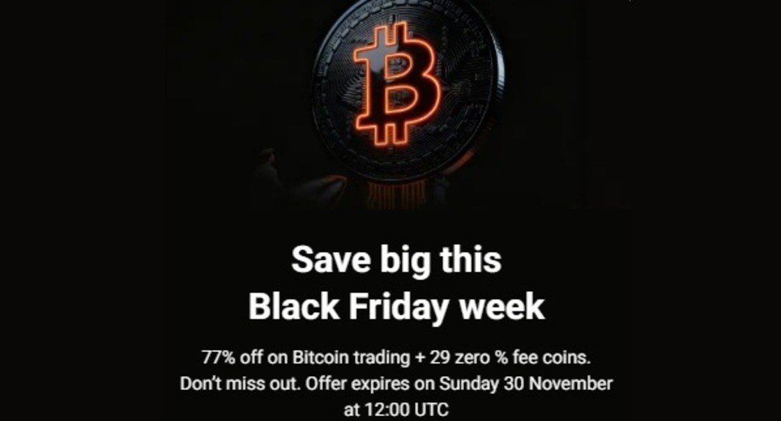 PrimeXBT Unveils Black Friday Sale with 77% Off Bitcoin Trading Fees