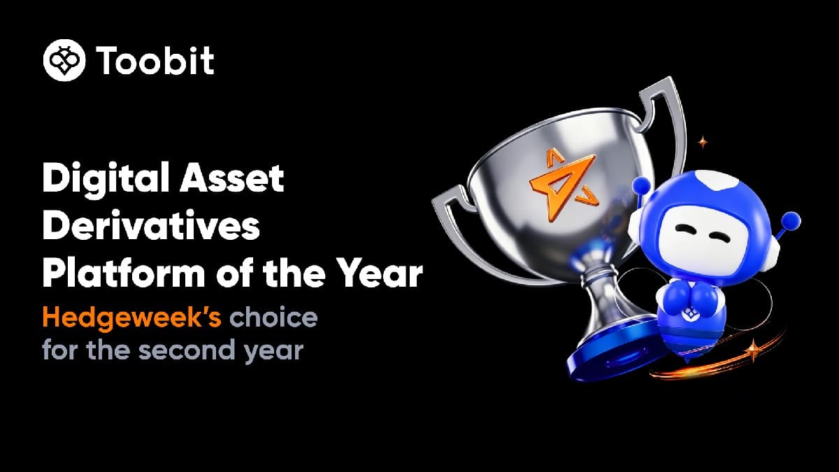 Toobit Takes Hedgeweek’s Top Derivatives Prize for the Second Year Running